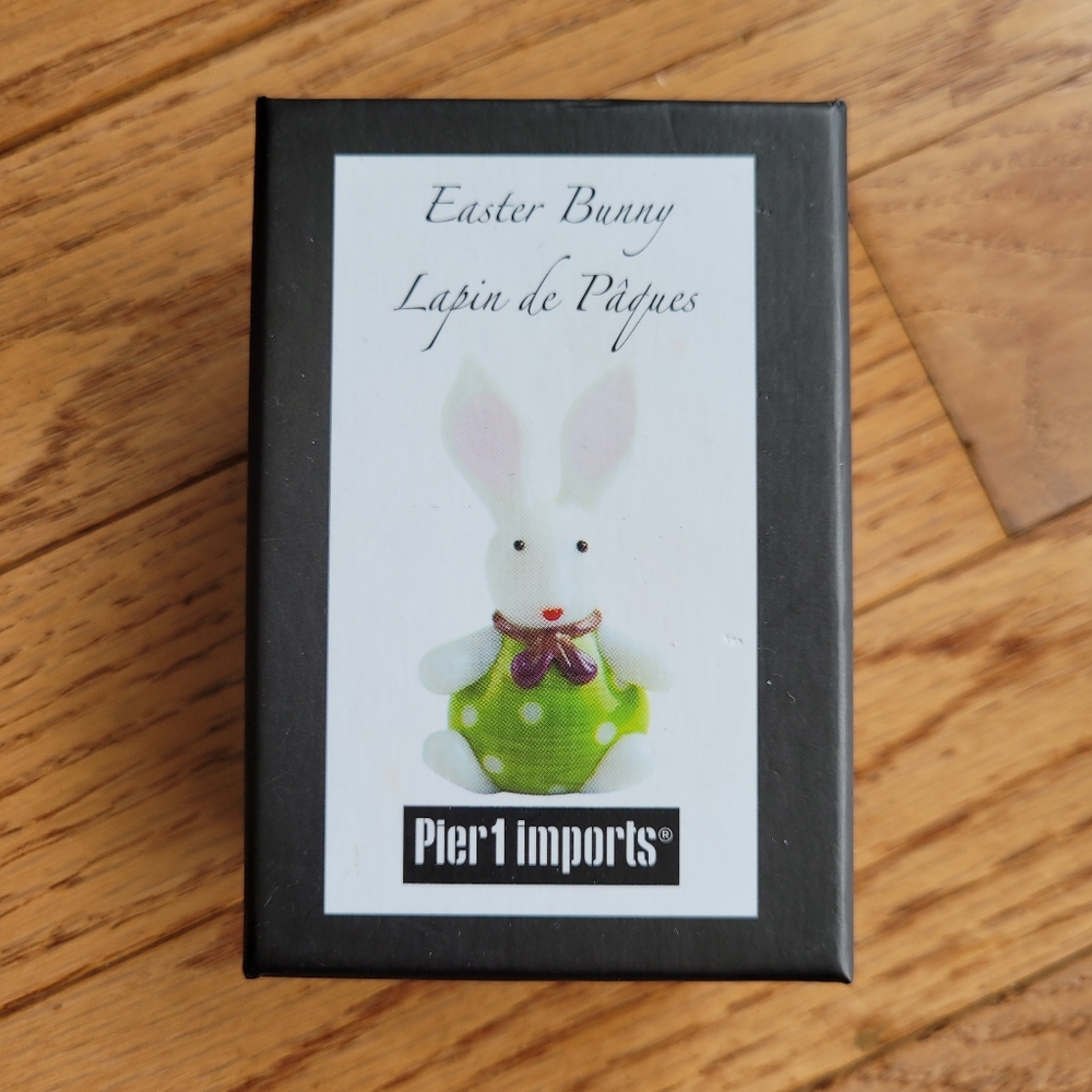 Bunny Rabbit Lapin Glass Figure Gift Easter